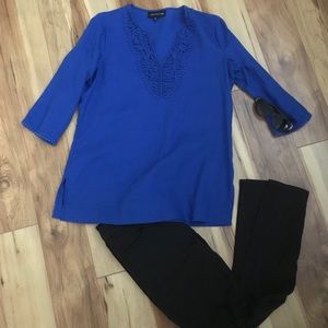 Royal blue Jones New York top M NWOT
